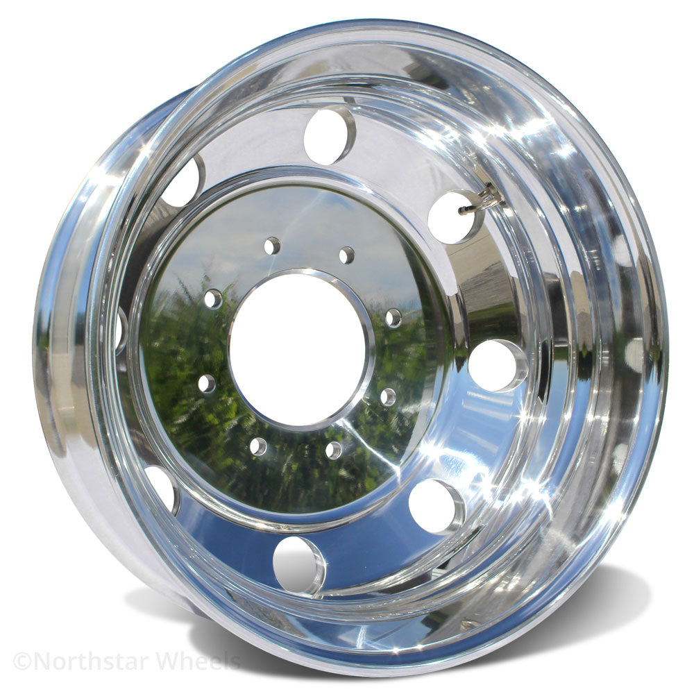 19.5x6.00 Northstar 8x170mm Mirror Polished Aluminum Dual Wheel (Ford F350 1998-2004) 2