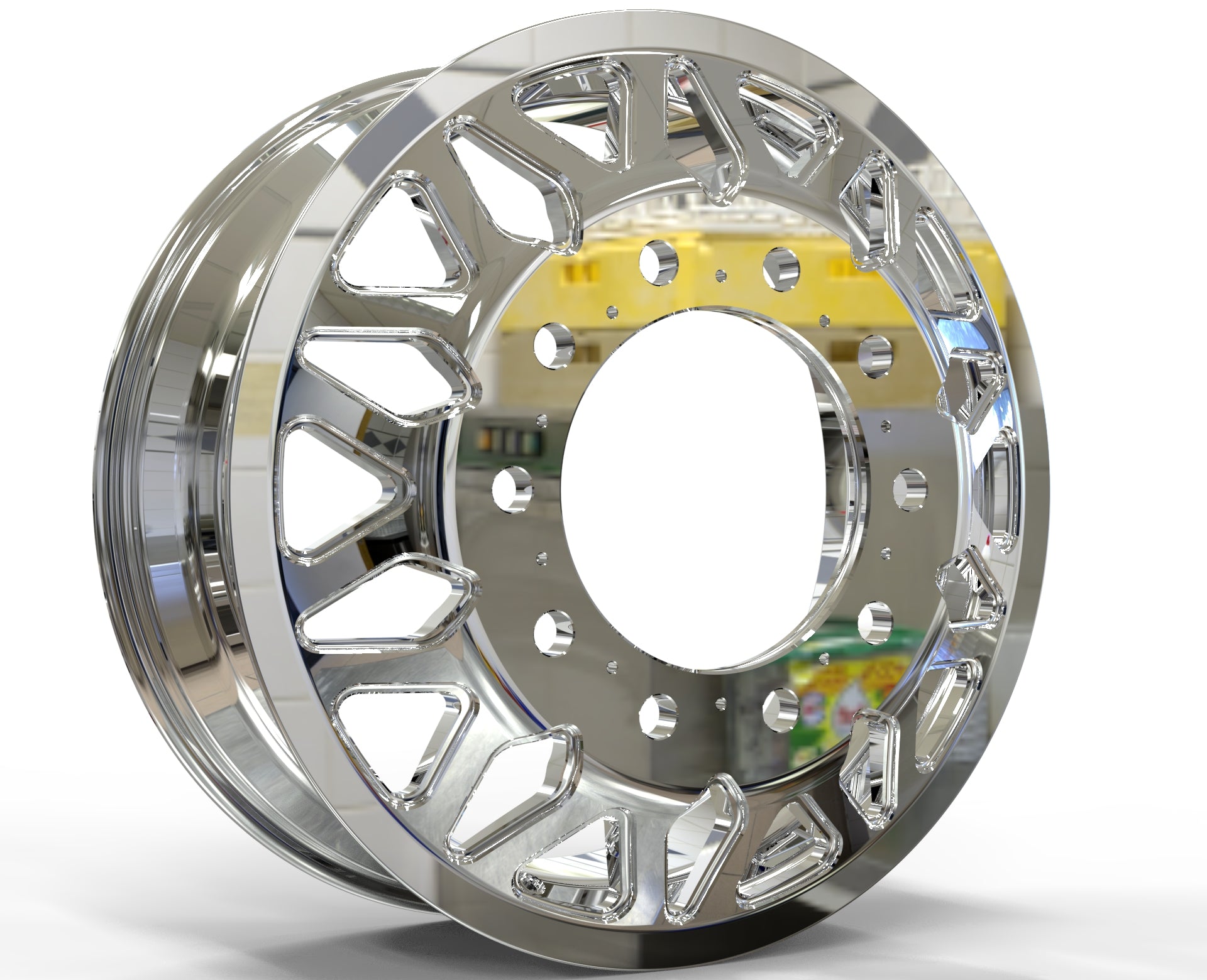 22x8.25 Northstar 10x285mm Hub Pilot Mirror Polish Both Sides (Big Bang)